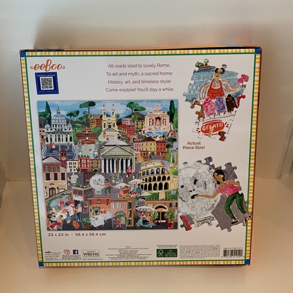 eeBoo Rome puzzle 1000 pieces - Picture 2 of 5